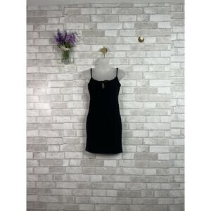Heart & Hips Black Cami Dress Eyelets